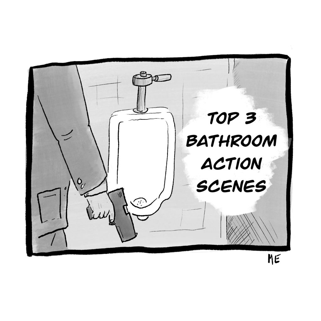 Famous action scenes in&nbsp;bathrooms