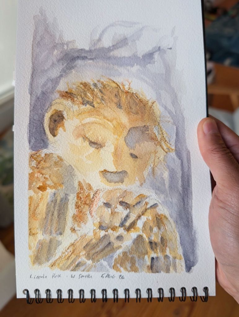 Lincoln Park Troll. Water color.
